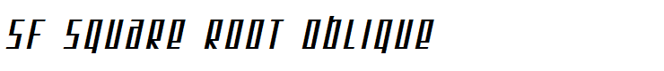 SF Square Root Oblique