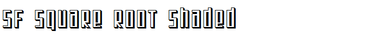 SF Square Root Shaded