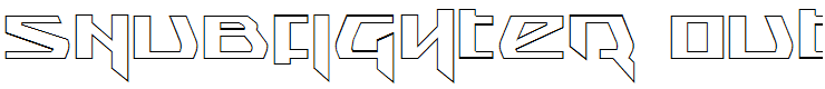 Snubfighter Outline Regular