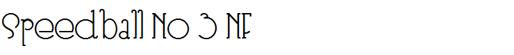 Speedball No 3 NF