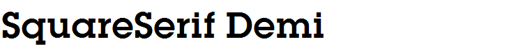 SquareSerif Demi