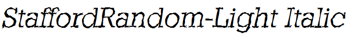 StaffordRandom-Light Italic