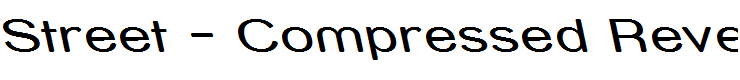 Street - Compressed Reverse Italic