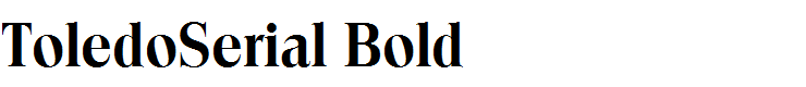ToledoSerial Bold