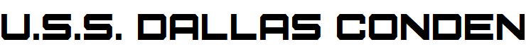 U.S.S. Dallas Condensed Condensed