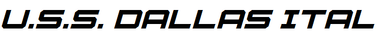 U.S.S. Dallas Italic Italic