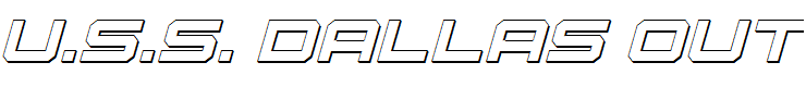 U.S.S. Dallas Outline Italic Italic