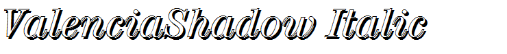 ValenciaShadow Italic