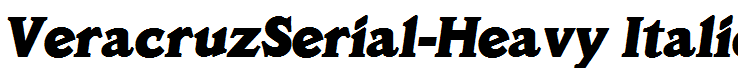 VeracruzSerial-Heavy Italic